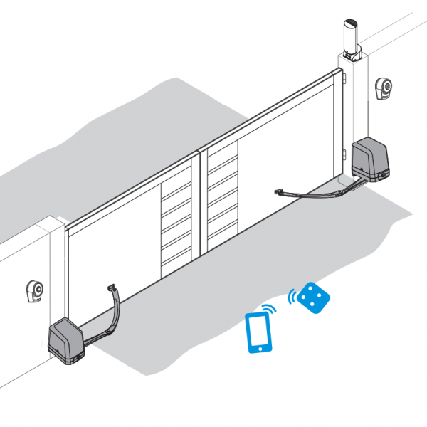 Moteur Porte Battante Powertech a Bras PA 250 250 kg/2,5m